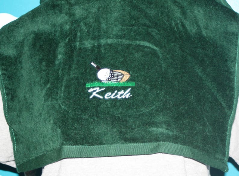Toalla de golf personalizada Regalo de golf personalizado Toalla de golf bordada Papá de golf Regalo para él imagen 4