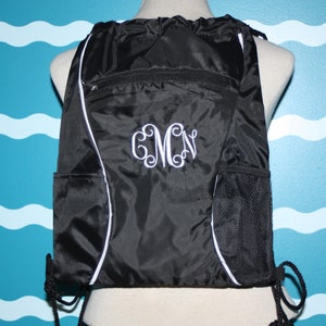 Personalized Cinch Sack - Custom Text Cinch Sac - Drawstring Bag Personalized - Team Bag - Sportsbag - Cinch Sak Embroidered - School Bag