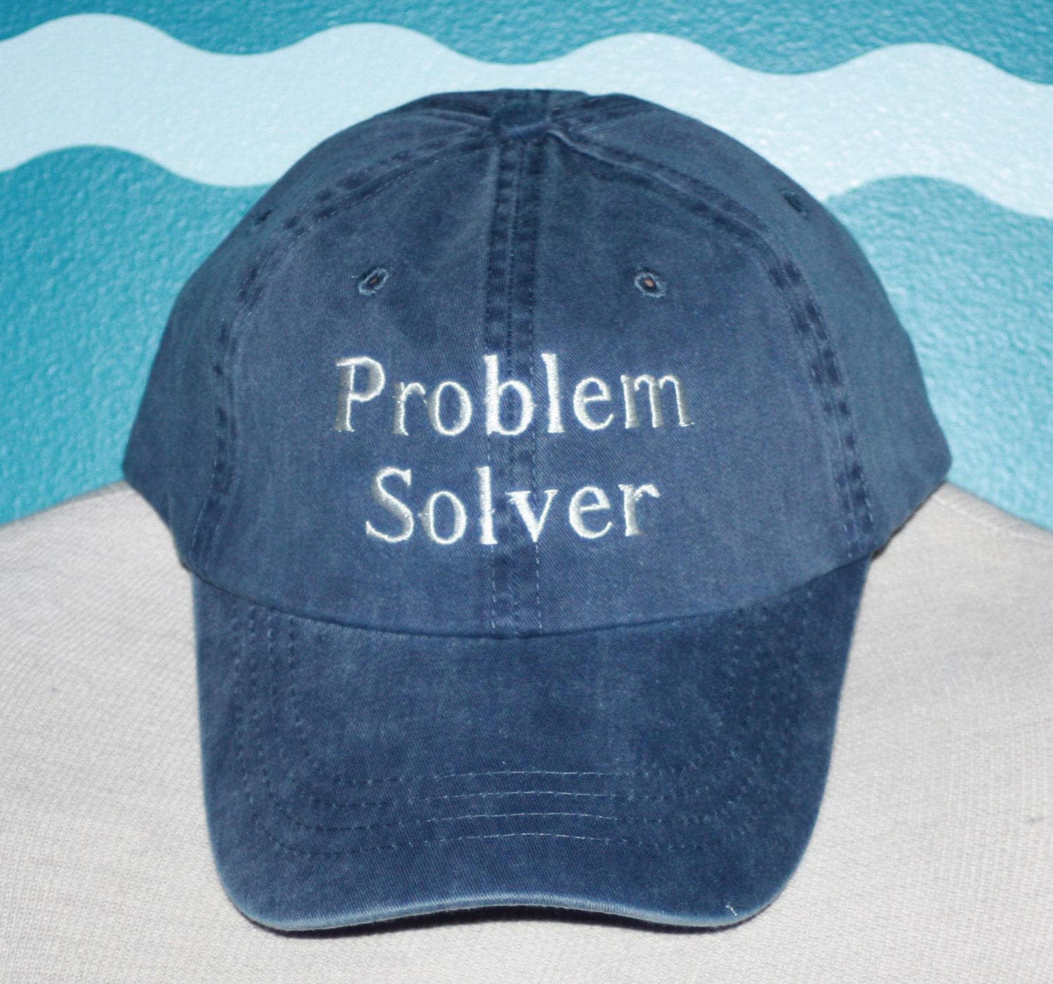 Problem Solver Embroidered Baseball Hat - Custom Embroidered Baseball ...