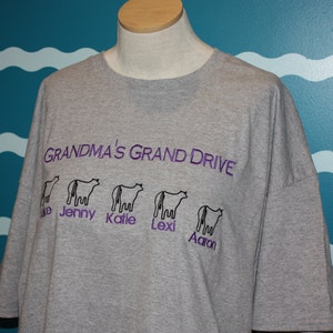 grandma's tshirt grandma shirt livestock grandma shirt grandma's finial drive grandma show shirt grandma gift grandma cow tshirt image 2