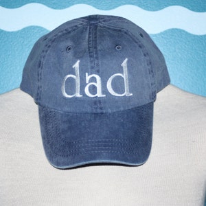 Dad Baseball Cap Dad ball cap Embroidered baseball cap custom dad hat Custom embroidery Hat for dad Baby announcement Gift image 1