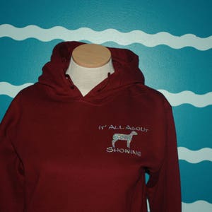 Show lamb hooded sweatshirt Livestock show girl hoodie sweatshirt show lamb sweatshirt Livestock show sweatshirt plus size shirt image 4