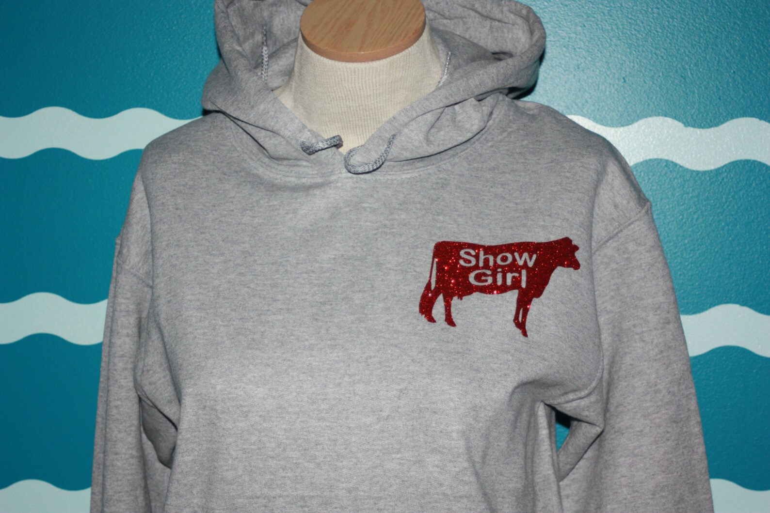 Dairy Cow Show Girl Hooded Sweatshirt Custom Dairy Cow Etsy