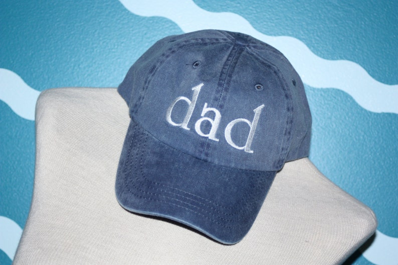 Dad Baseball Cap Dad ball cap Embroidered baseball cap custom dad hat Custom embroidery Hat for dad Baby announcement Gift image 3