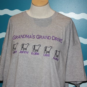 grandma's tshirt grandma shirt livestock grandma shirt grandma's finial drive grandma show shirt grandma gift grandma cow tshirt image 4