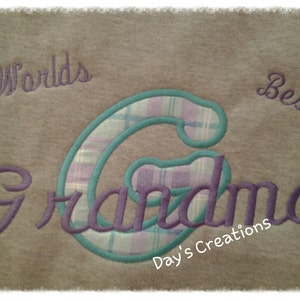 Custom Embroidered Grandma sweatshirt World Best Grandma custom embroidered sweatshirt Mother's Day Gift image 3