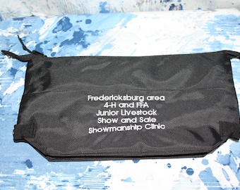 Bolsa de accesorios para ganado - Premio personalizado - Ducha para ganado - Premio para el establo - Premios de feria - Bolsa bordada - Regalo personalizado