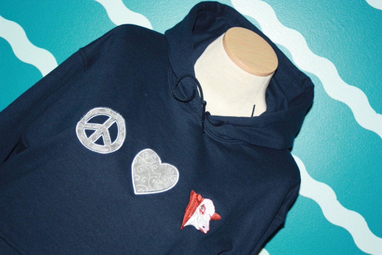 Hereford hooded sweatshirt embroidered hoodie sweatshirt Etsy