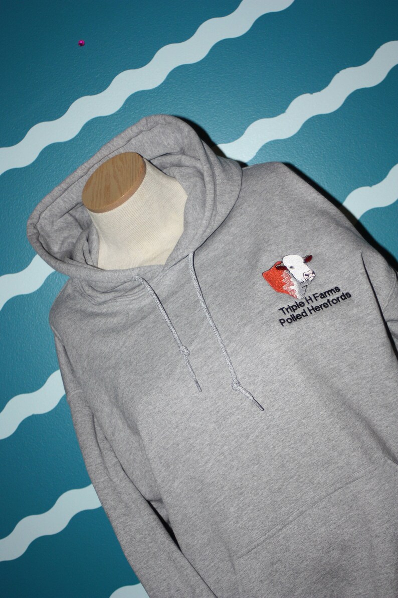 Custom Hereford Farm Hooded Sweatshirt Personalized Hoodie | Etsy