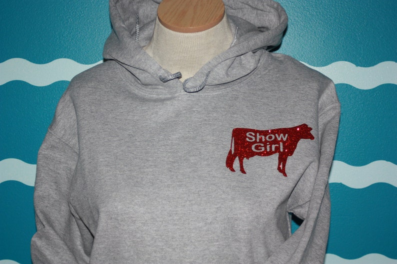 Dairy Cow Show Girl Hooded Sweatshirt Custom Dairy Cow Etsy