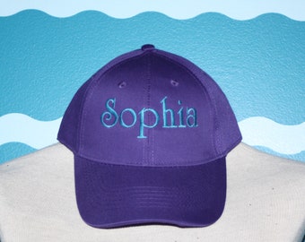 Personalized Youth Embroidered Baseball Hat - Custom Ball Cap - Kids Easter Gift - Summer Vacation Ball Cap - Under 20