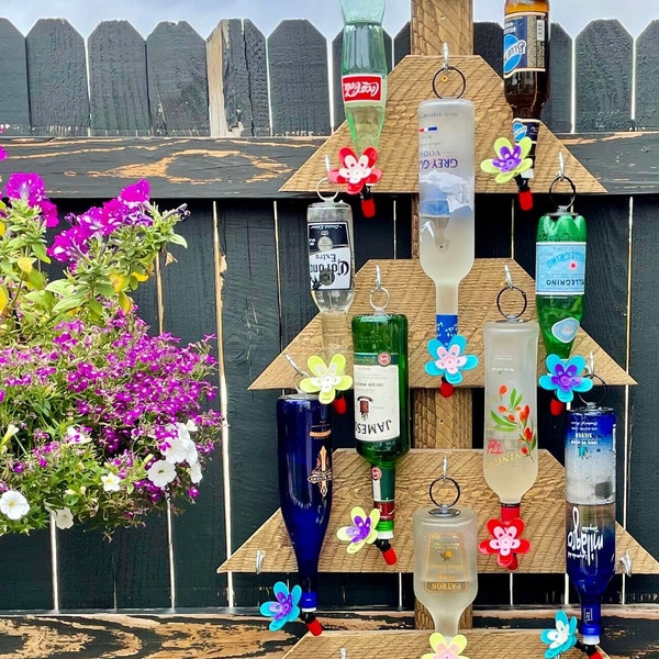 NectarGUARD Kits turn your own Recycled bottles into the best Hummingbird Feeder!