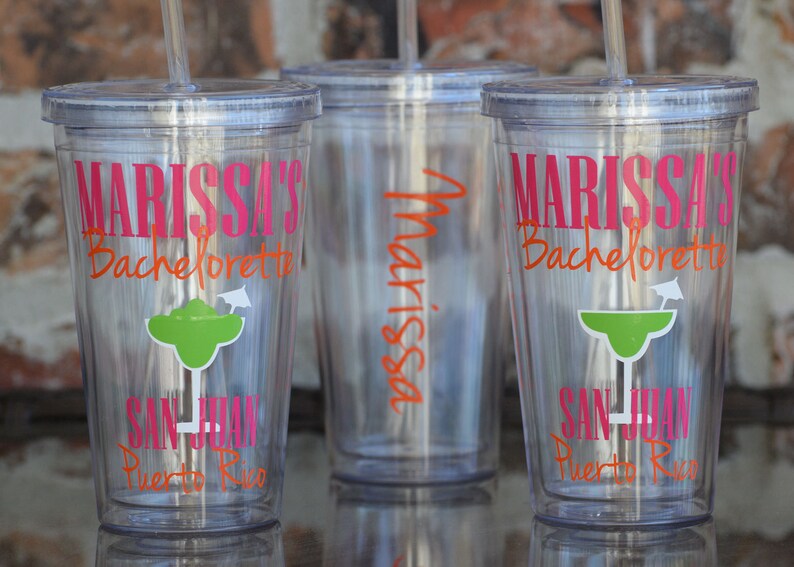 Margarita Bachelorette Party Tumbler 16 Ounce Etsy