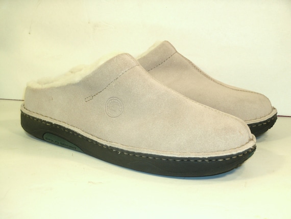 lined rubber clogs