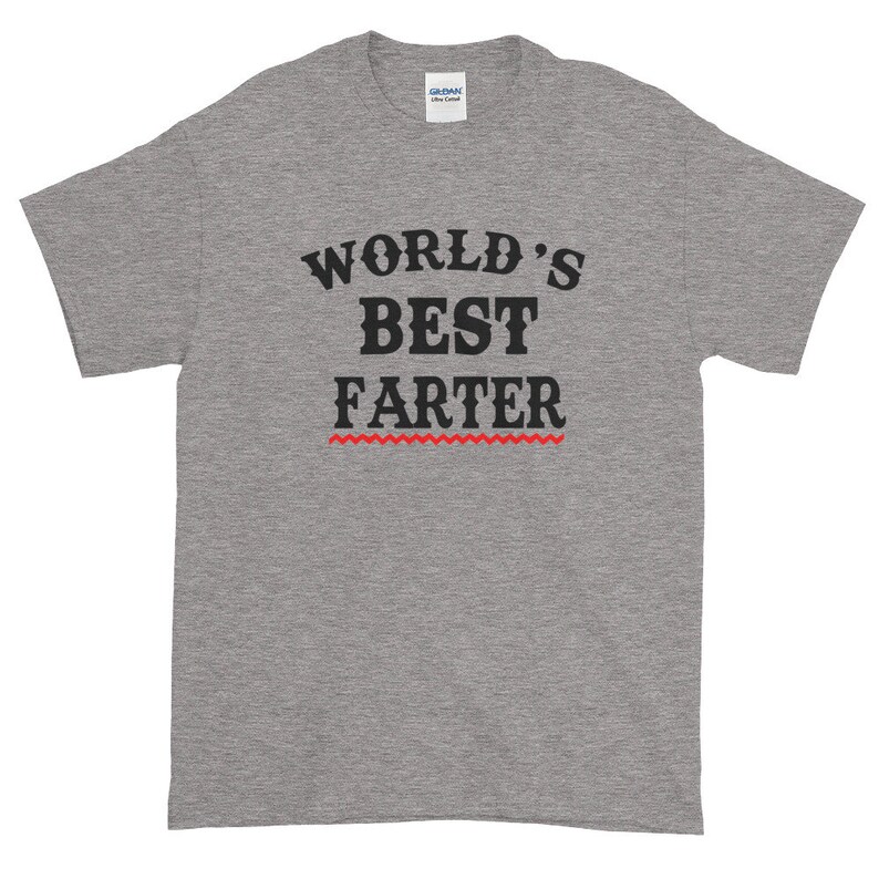 Father's Day World's Best Farter Funny Autocorrect Spell Check Short-Sleeve T-Shirt image 1