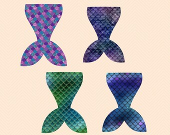 Mermaid Tail PNG: Digital Sublimation Design (4)