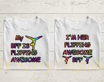 Gymnastics PNG File: Gymnast Sublimation Design (Digital File)