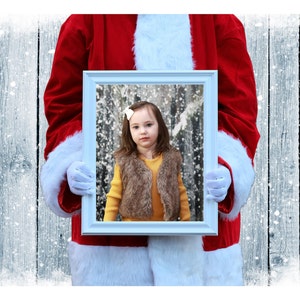Plantilla de marco de Papá Noel, marco de Papá Noel png, Papá Noel png, superposición png, Navidad png, superposición de Navidad, plantilla de foto de Navidad