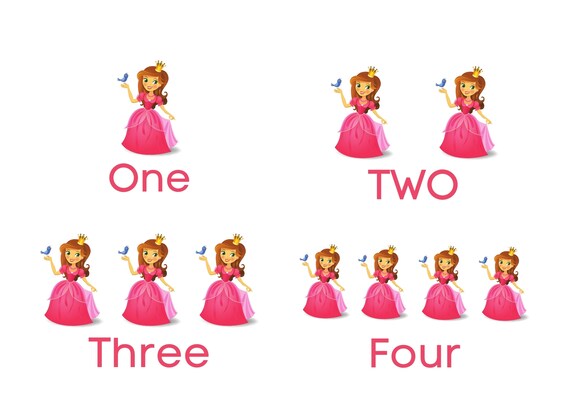 Princess Flashcards Preschool Flashcards Flashcards for - Etsy