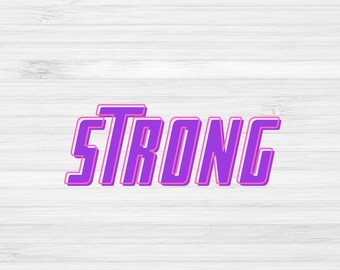 Starke PNG: Workout Sublimationsdesign (Digitaler Download)