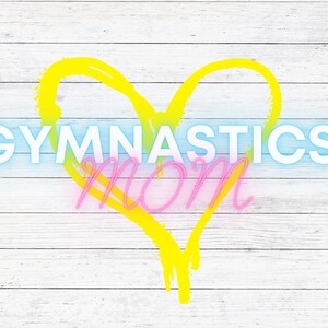 Gymnastics Mom PNG Design: Sublimation File (Digital Download)