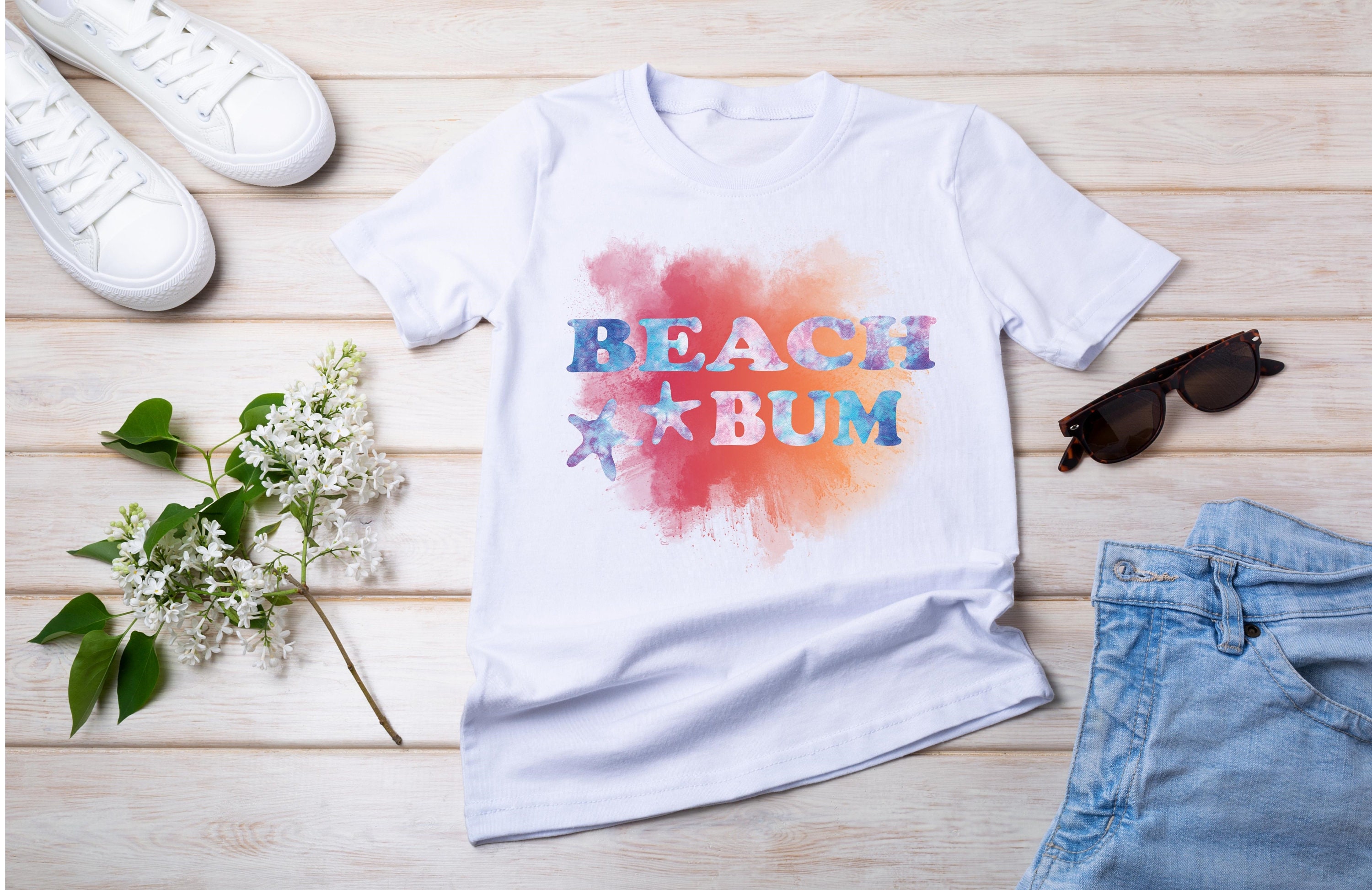 Beach bum png, Beach png, Summer png, Sublimation png files, png files for sublimation, Summer designs, png designs, Beach design files, png