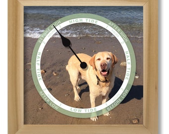 Tide Clock | Personalized Beach Tide Clock | Photo Gifts | Nautical Wall Decor