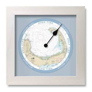 Cape Cod Map Tide Clock Nautical Chart Tide Clock Fisherman and Sailing Gifts Coastal Home Decor image 7