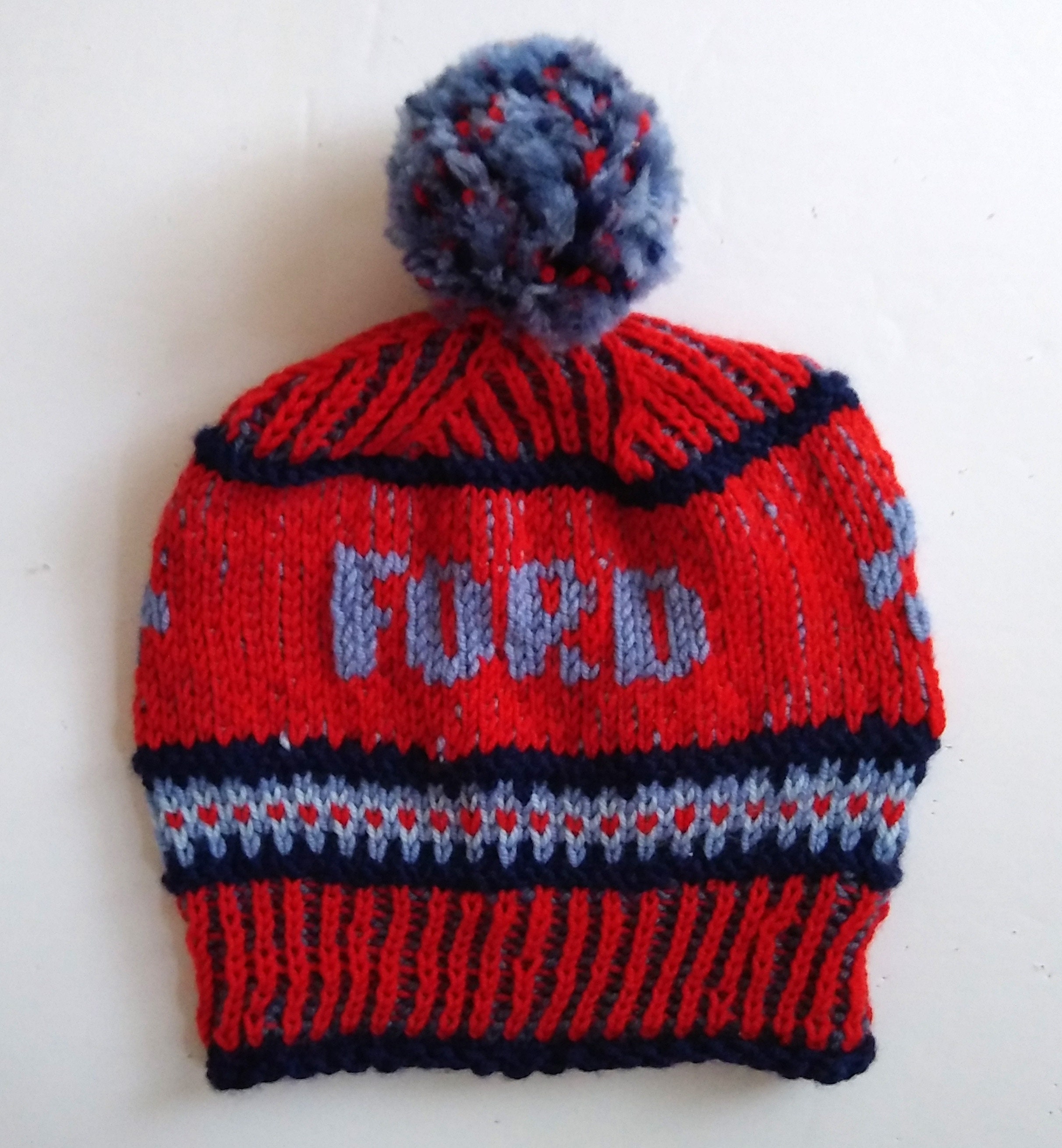 personalized knit baby hats
