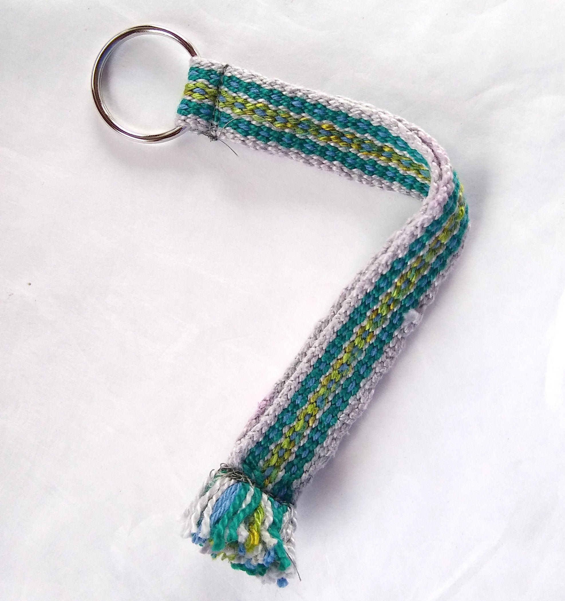 woven wristlet keychain strap,
