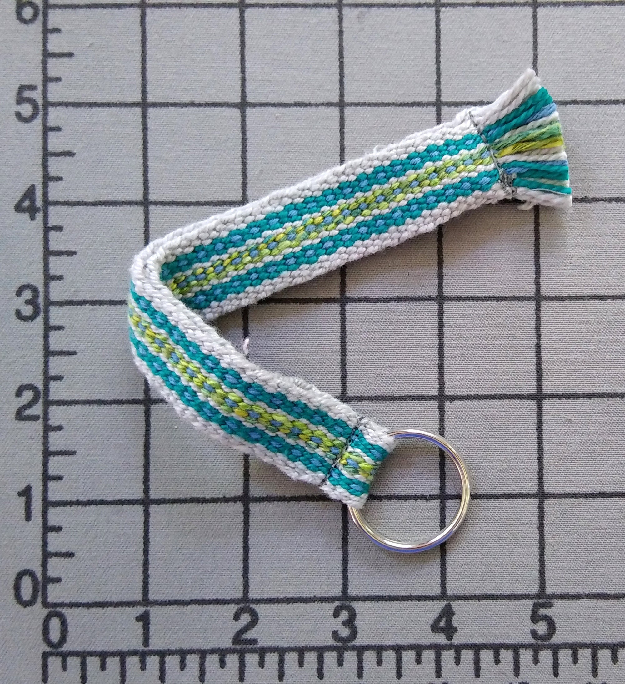 woven wristlet keychain strap,