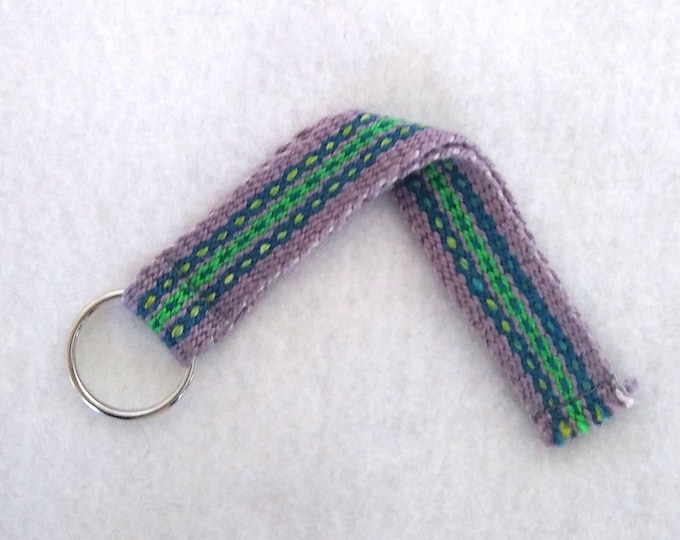 woven wristlet keychain strap,