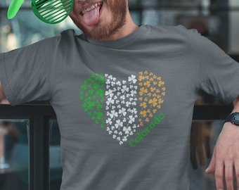 Colorado Shamrock Heart - Unisex Softstyle T-Shirt - Denver St Patrick's Day, Irish Heritage, Celtic, Gaelic