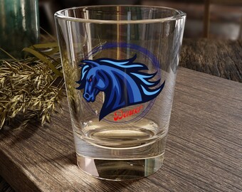 Denver Blue Mustang - Shot Glass, 1.5oz - Colorado Bar Beer Glass Mug Christmas Birthday Present