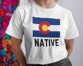 Colorado Native T-shirt - Unisex Soft-style Tee - Denver Colorado Pride Funny Gift Christmas Birthday T-shirt - Men, Women