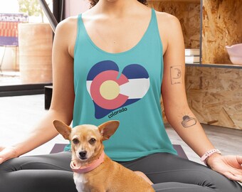 Colorado Love Racerback Tank – Tri-Blend Yoga Top