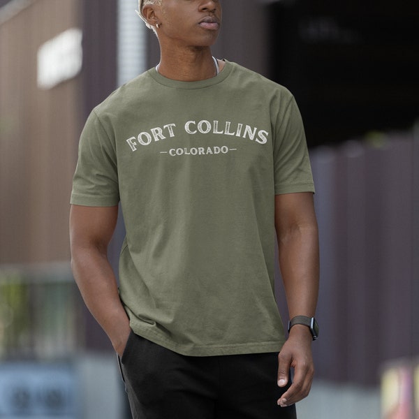 Fort Collins Colorado - Unisex Softstyle T-Shirt - Local Gift for Christmas, Birthday Men Women New Home CSU Rams College Student