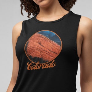Morrison Colorado Red Rocks - Women&#39;s Flowy Scoop Muscle Tank - Denver Colorado gift for Birthday, Christmas, Unique