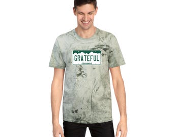 Grateful Dead Colorado license plate T-Shirt | Tie dye tee