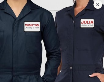 1984 Costume Embroidered Patches - Julia, Winston Halloween Costume Cosplay (PATCH ONLY, costume not included)