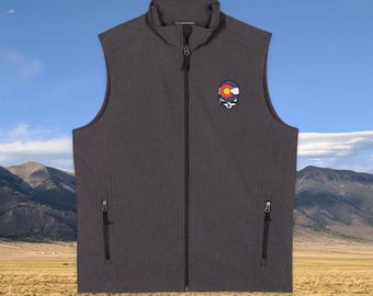 Colorado Steal Your Face Vest | Grateful Dead Stealie Soft Shell Vest