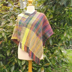 Handwoven, one of a kind, unique poncho