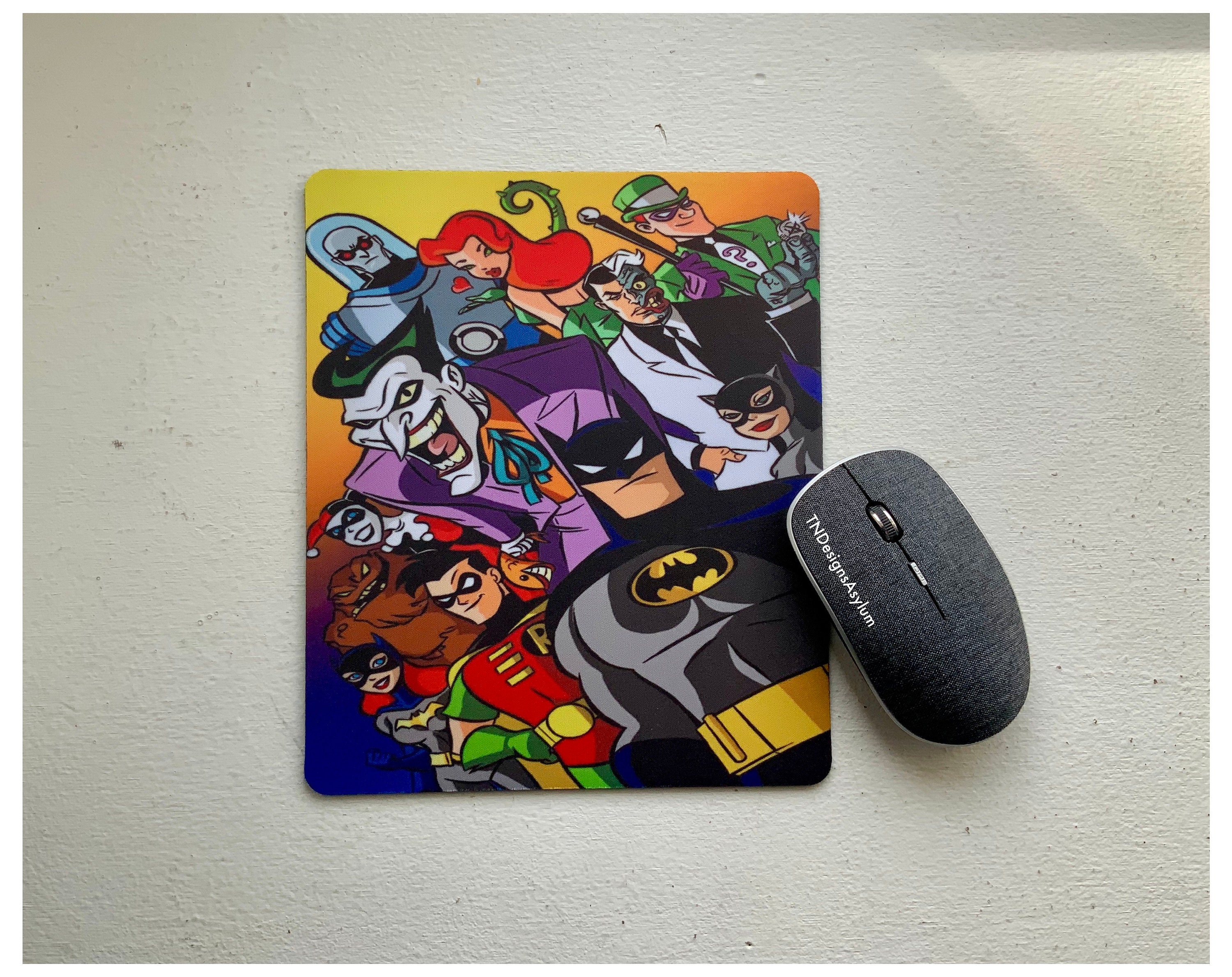 Batman Mouse Pad Batman Mousepad Batman Office Decor Etsy