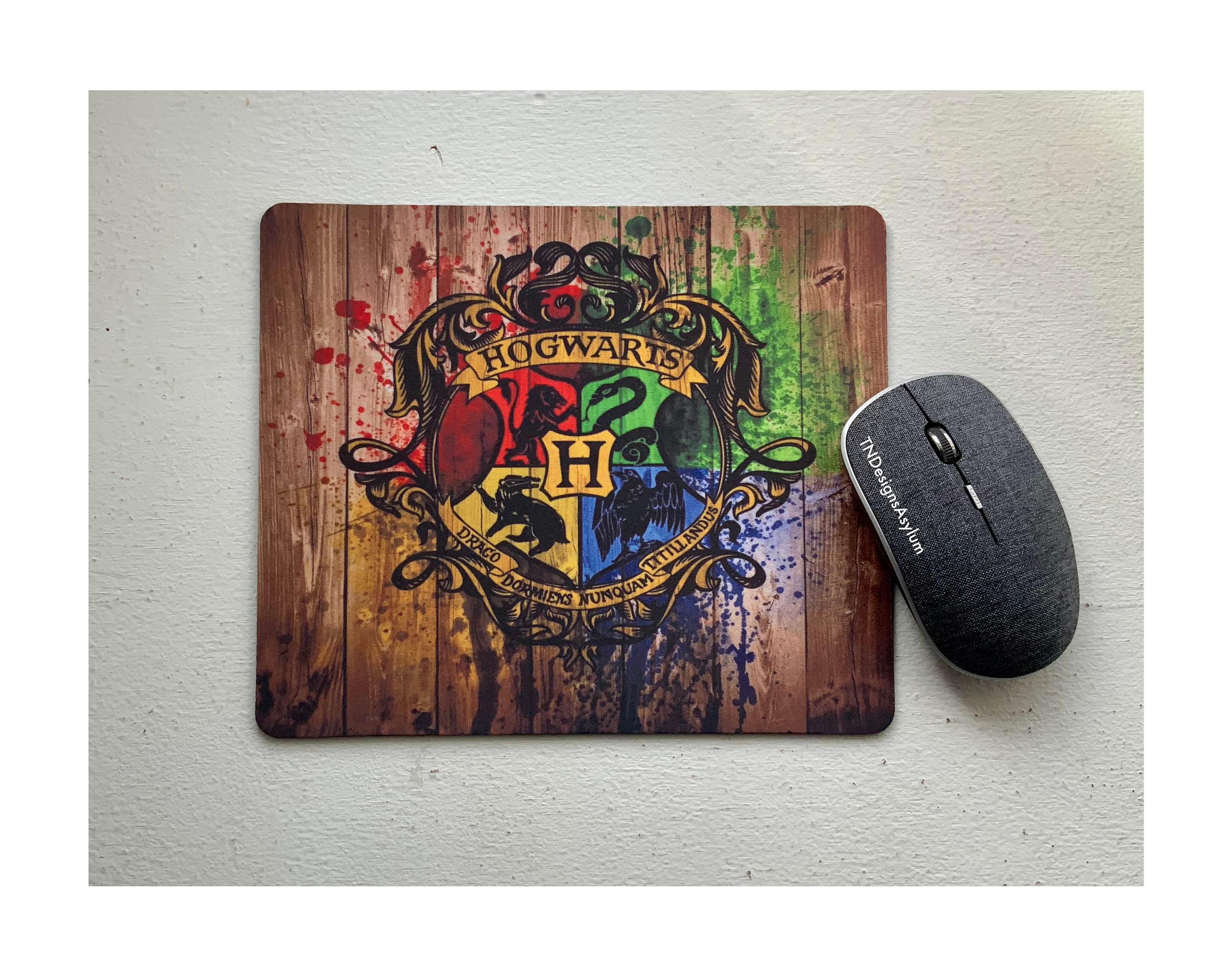 Harry Potter Mousepad Hogwarts Mouse Pad Harry Potter Etsy