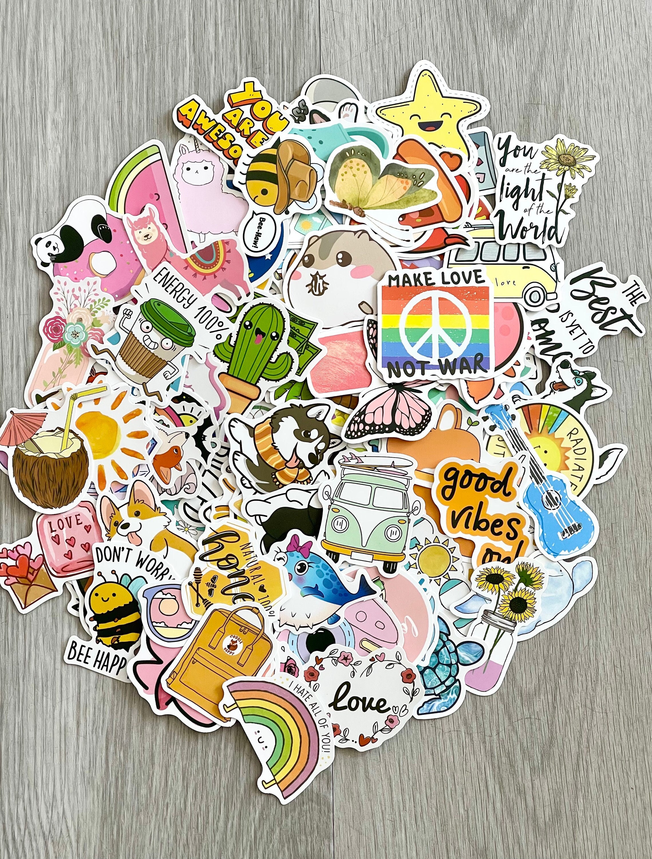 Big Stickers Bottles Stickers Water Trendy for Teens Cute Wall Sticker 