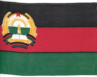 Demokratische Republik Afghanistan Flagge 4 "x 6" montiert , 1980 – 1987, Nationalflagge veraltet USA gemacht knapp