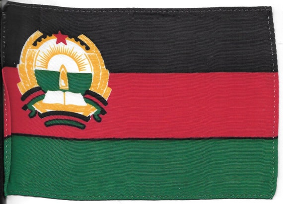 Demokratische Republik Afghanistan Flagge 4 x 6 montiert , 1980 1987,  Nationalflagge veraltet USA gemacht knapp -  Österreich