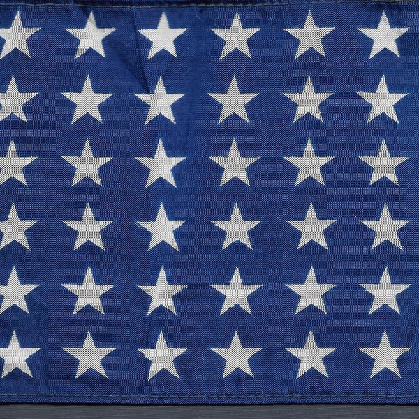 United States 48 Star Union Jack,  1912 – 1959  4" x 6" silk vintage circa 1914 Pan Pacific Exposition original, as new