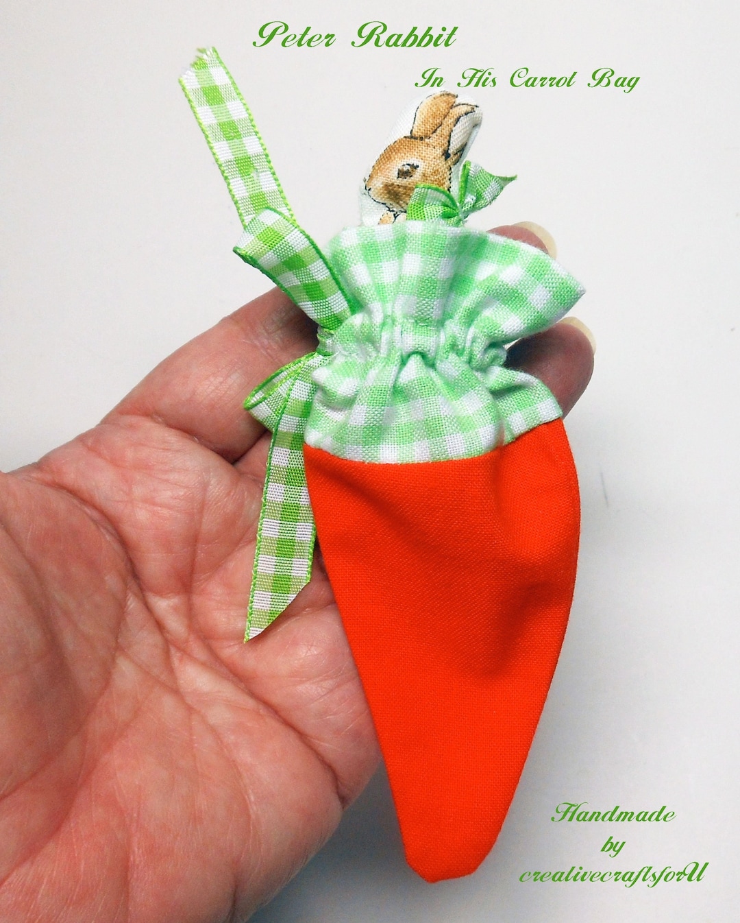 Beatrix Potter, Peter Rabbit Rag Doll With Carrot Bag, Easter Surprise ...