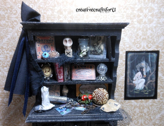 Gothic dollhouse miniatures discount